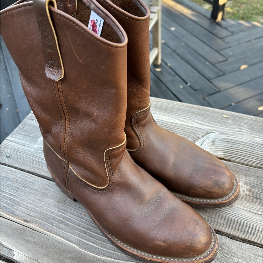 Red Wing Pecos Leather Boots, Men’s, Sz. 10D